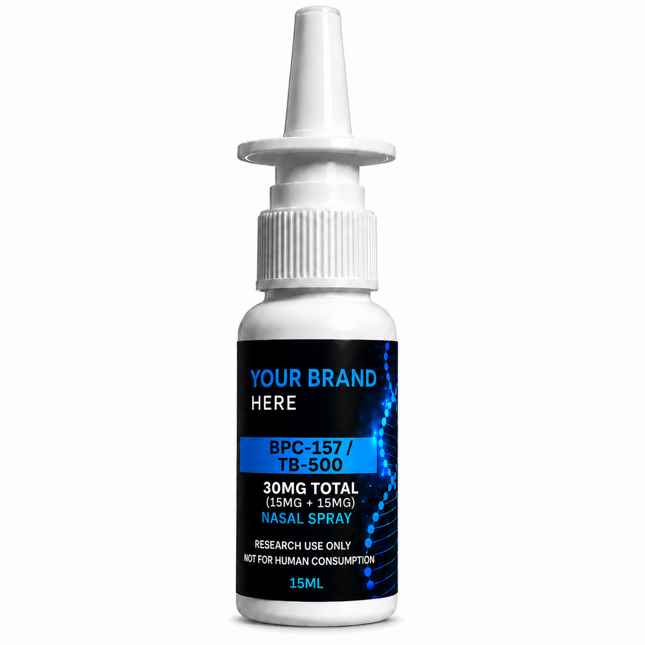 BPC-157 / TB-500 Nasal Spray 30mg / 15mL research spray bottle — Amino Wholesale